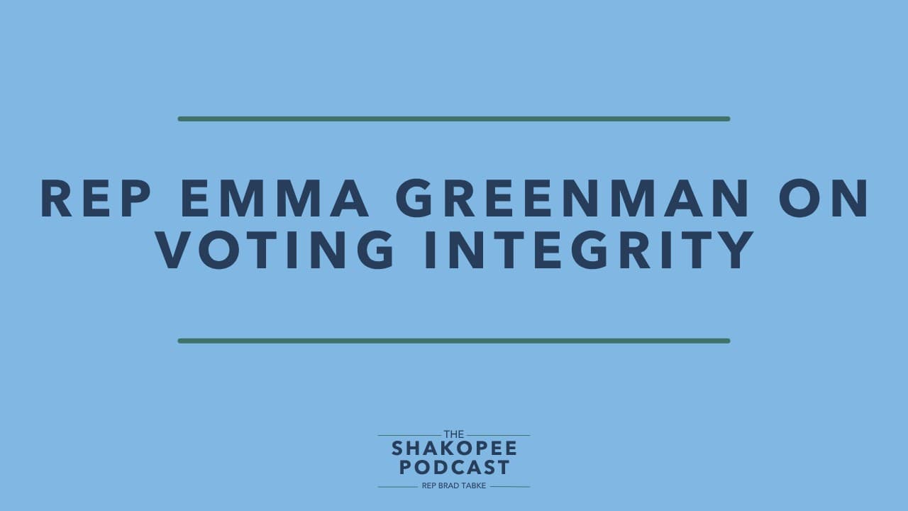 Voting integrity with Rep Emma Greenman